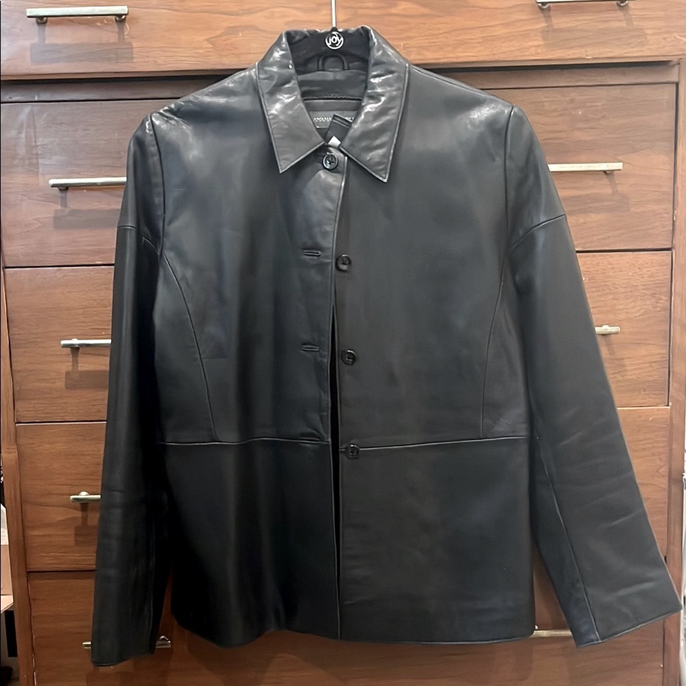 Banana Republic Black Leather Jacket